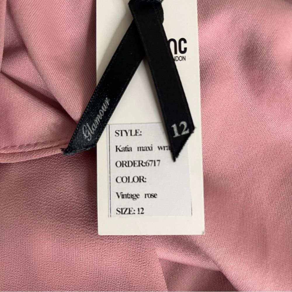 TFNC Dusty Rose Maxi Wrap Dress - Picture 8 of 11